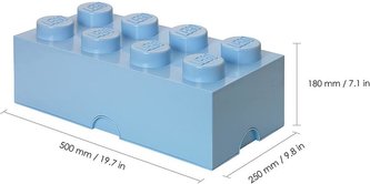 Úložný box LEGO 8 - světle modrý Úložný box LEGO 8 - světle modrý