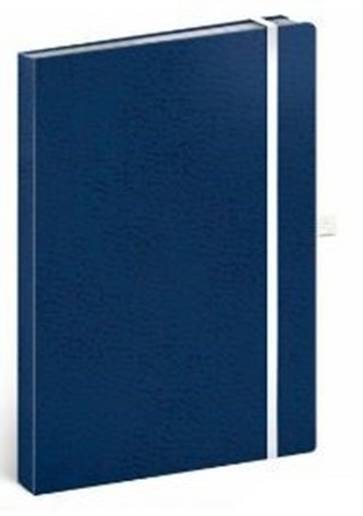 Notes - Vivella Classic modrý/bílý, tečkovaný, 15 x 21 cm