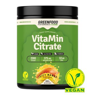 GreenFood nutrition - Performance VitaMin citrate 300g - Mango juice