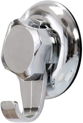 Háček do koupelny 8,7x7,1x4 cm chrom s přísavkou Compactor