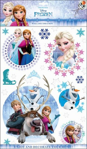 3D samolepky na zeď Ledové království