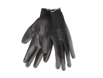 Rukavice 9\" černé z polyesteru polomáčené v PU, EXTOL PREMIUM