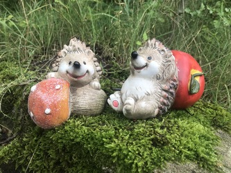 Dekorace ježek 12x10 cm