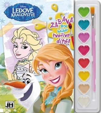 Ledové království omalovánka s vodovkami