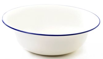 Umyvadlo smalt 9 l/40 cm Retro (modrý lem)