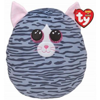 Ty Squish-a-Boos KIKI - šedá kočka 30 cm