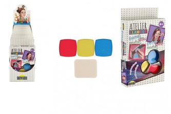 Křída na vlasy 3ks plast/barvy s v krabičce 12x21x3,5cm 12ks v boxu