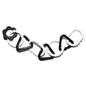 Plastový řetěz černobílý 8 tvarů