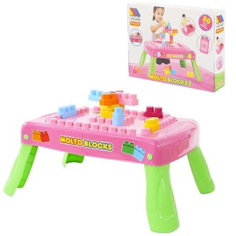 Molto Blocks 1 - stavebnice aktivity růžová Molto Blocks 1 - stavebnice aktivity růžová