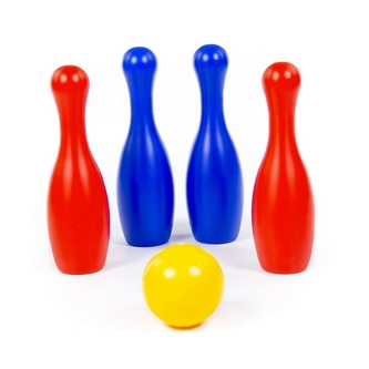 Kuželky 4ks a míček