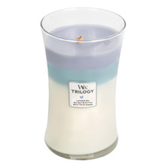 Svíčka Trilogy WoodWick, Uklidňující ústup, 609.5 g