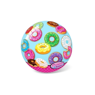 Míč Koblihy/Donuts nafouknutý 14cm v síťce