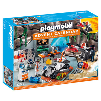 Adventní kalendář Playmobil, Top Agenti - dílna, 117 dílků
