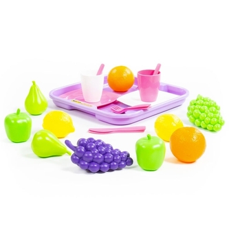 Souprava ovoce s nádobím a tácem