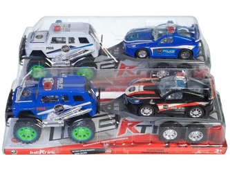 Off- Road policejní auto s přívěsem
