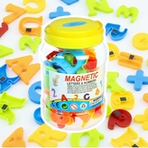 Magnetická písmena a čísla v láhvi