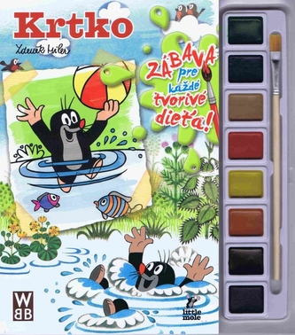 Krtko- Vymaľovanka s vodovými farbami