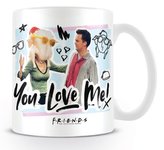 Bílý keramický hrnek Friends|Přátelé: You Love Me (objem 315 ml) bílý