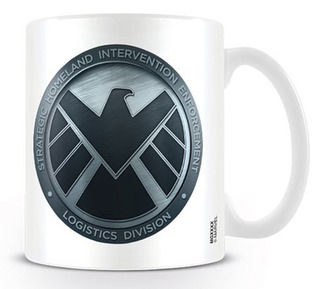Bílý keramický hrnek Marvel|Agents of Shield: LOgo (objem 320 ml)