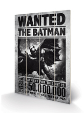 Obraz DC Comics|Batman: Wanted malba na dřevě (40 cm x 59 cm)