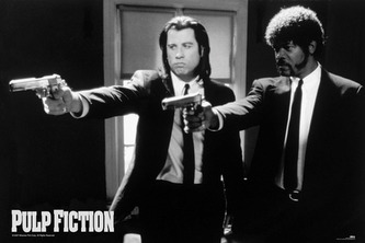 Plakát Pulp Fiction: B & W Guns (61 x 91,5 cm)