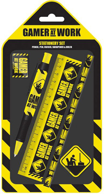 Školní pomůcky Gaming: Gamer At Work 5 předmětů