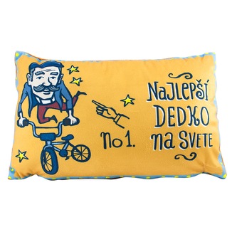 Polštář - najlepší dedko 40x25 cm