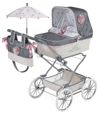 Kočárek pro panenky skládací se slunečníkem a doplňky DeCuevas - 90 cm / REBORN 2019