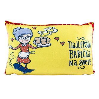 Polštář - najlepšia babička 40x25 cm