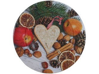 talíř plechový pr.33cm STAROČESKÉ VÁNOCE