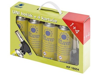 hořák univerzální 360st. + 4 kartuše KP18004