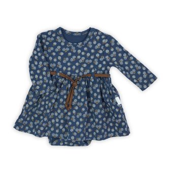 Kojenecké šatičky-body s dlouhým rukávem Nicol Sonia - velikost 68 (4-6m)