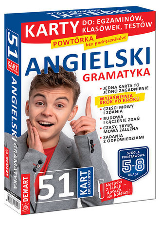 Język angielski Gramatyka Karty edukacyjne