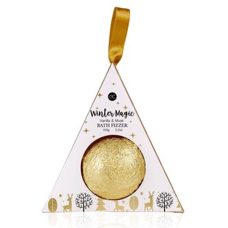 ACCENTRA Šumivá bomba do koupele Vanilla & Musk Winter Magic (Bath Fizzer) 150 g unisex