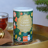 Vánoční přání se zlatou obálkou - Veselé Vánoce, babi & dědo!