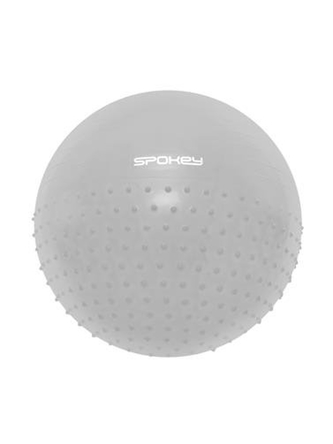 Spokey - Half fit gymn.míč 2v1 65cm šedý vč pumpičky