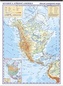 Severní Amerika fyzická mapa
