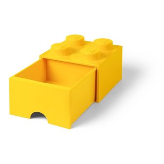 Úložný box LEGO s šuplíkem 4 - žlutý