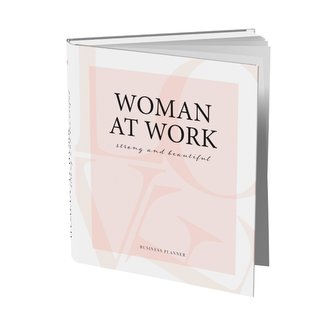 Business Planner für Frauen für 48 Wochen | Rosa Hardcover Terminplaner, Organizer undatiert mit Wochenübersicht & Uhrzeiten | 1
