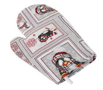 Kuchyňská chňapka - zimní patchwork - chňapka 28x18 cm