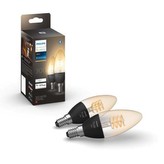 HUE Bluetooth 2x žárovka LED E14 filament svíčka 4.5W 300lm 2100K