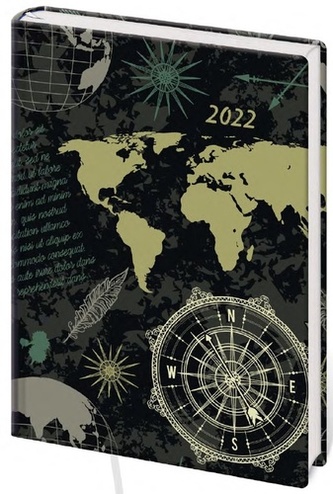 Diář 2022 B6 LYRA denní L227 Continents