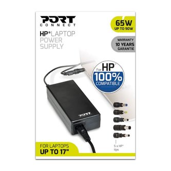 PORT CONNECT HP napájecí adaptér k notebooku 65W (max.90W), 5x HP konektor PORT CONNECT HP napájecí adaptér k notebooku 65W (max.90W), 5x HP konektor
