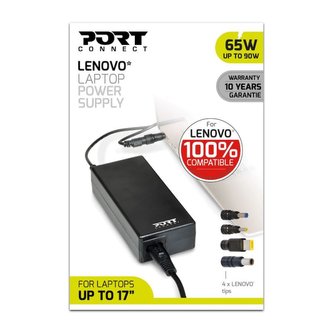 PORT CONNECT LENOVO napájecí adaptér k notebooku 65W (max.90W), 4x Lenovo konektor PORT CONNECT LENOVO napájecí adaptér k notebooku 65W (max.90W), 4x Lenovo konektor