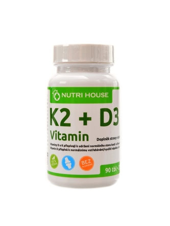 Nutrihouse - Vitamín K2 + D3 90 tablet