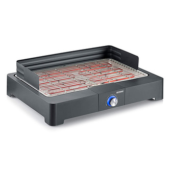 Gril Severin, PG 8560 - stolní gril, větrný štít, termostat, 2 200 W