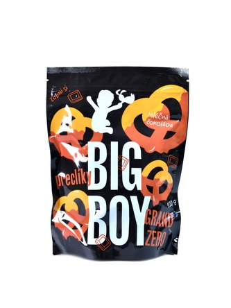 BigBoy - Preclíky s čokoládou 120g - s mléčnou čokoládou