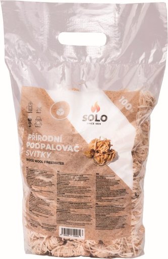 Podpalovač z dřevité vlny 100 ks Solo