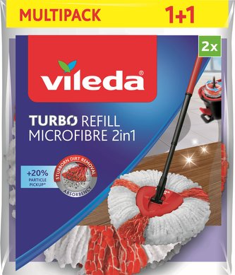 Náhrada hlavice na mop Vileda Turbo 2v1 2 ks