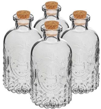 Láhev 240 ml 4 ks s korkovým uzávěrem